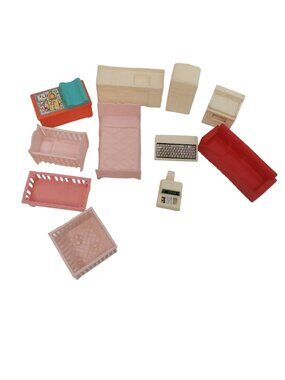 Vintage Dollhouse Furniture Set
